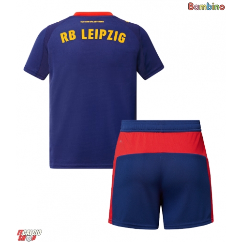 RB Leipzig Seconda Maglia Bambino 2025-26 Manica Corta (+ Pantaloni corti)